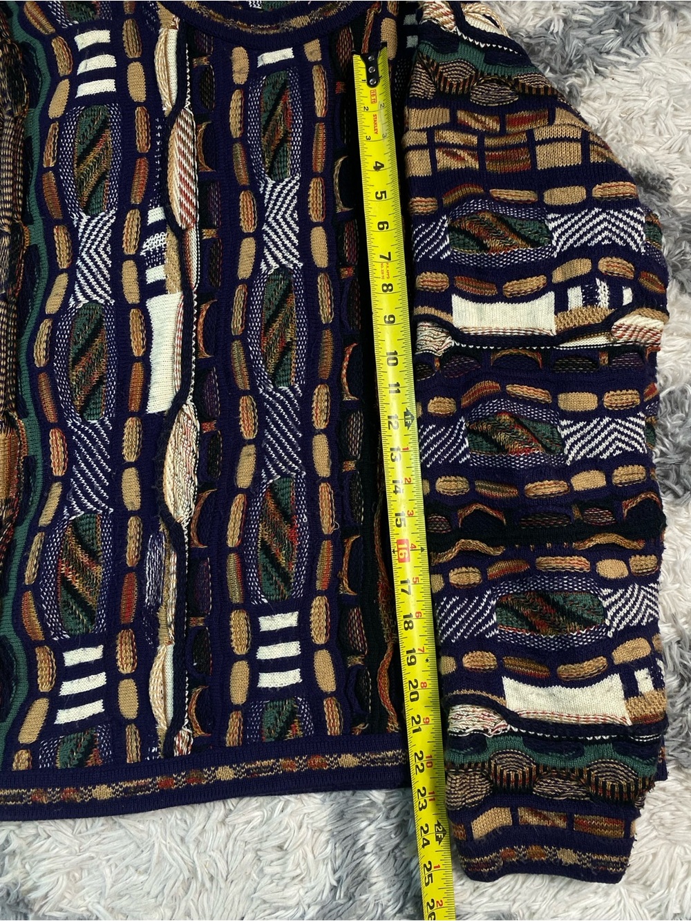 Vintage Protege Coogi Style Sweater Size Men’s XXL Multicolor - Picture 9 of 9